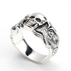 925 Sterling Silver Skull Men Ring Skeleton Devil Snake Crown Street Punk Style for Male Fine Jewelry Gift