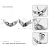 925 Sterling Silver Skull Stud Earrings Vintage Party Unisex Prevent Allergy Wings Earrings 2020 New Arrival