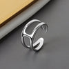 925 Sterling Silver Smooth Rings For Women interweave Jewelry Beautiful Finger Open Rings For Party Birthday Gift