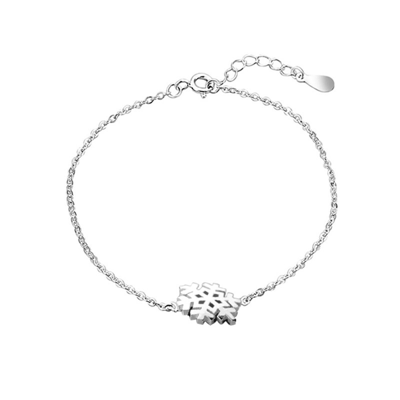 925 Sterling Silver Snow Sparkling Chain Bracelet For Ladies Wedding Engagement Birthd Gift 2020 New Fashion Birthd gift