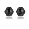 925 Sterling Silver Stud Earrings Geometry Black Agate Lover Gift Unisex Couple Fine Jewelry Classic New Trendy Party Ball