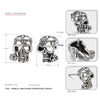 925 Sterling Silver Stud Skull Earrings Vintage Silver Party Unisex Prevent Allergy Flower Earrings 2020 New