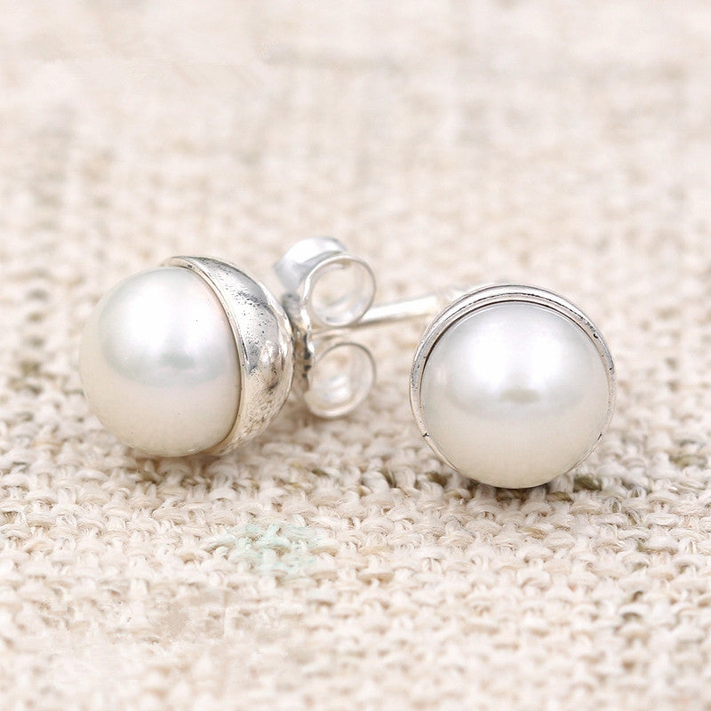 925 Sterling Silver Vintage Allure Stud Earrings for women Autumn collection earings brinco fine jewelry ER051