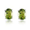 925 Sterling Silver Wedding 1.7ct Natural Black Sapphire 5*7mm Oval Stud Earrings For Women Fashion Lady Sterling-silver-jewelry