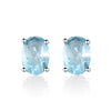 925 Sterling Silver Wedding 1.7ct Natural Black Sapphire 5*7mm Oval Stud Earrings For Women Fashion Lady Sterling-silver-jewelry
