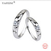 925 Sterling Silver Wedding Engagement Band Couple Rings Fashion I Love You Letter Finger Ring For Women Men Lover Jewelry