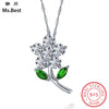 925 Sterling Silver Women Owl Necklace Pendants Chokers Statement Necklaces For Girl Gift Party mother Children Jewelry