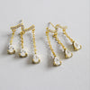 925 Sterling Silver Zircon Water Drop Long Tassel Earrings for Women Fashion Exquisite Jewelry