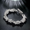 925 Sterling Silver custom Grape beads pendant necklaces bracelet Jewelry set for women wedding accessories party gifts