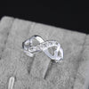 925 Sterling Silver romantic fine Zircon 8 shape Rings for women Size 7 8 9 10 wedding accessories Jewelry Holiday gifts