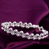 925 Sterling silver Bracelet Beautiful Braided beads chain for woman fine jewelry Wedding party gifts