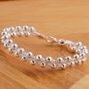 925 Sterling silver Bracelet Beautiful Braided beads chain for woman fine jewelry Wedding party gifts