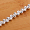 925 Sterling silver Bracelet Beautiful Braided beads chain for woman fine jewelry Wedding party gifts