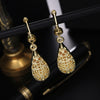 925 Sterling silver Elegant retro earrings for women 18K gold plated charms Holiday gifts hook beautifully jewelry