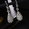 925 Sterling silver Elegant retro earrings for women 18K gold plated charms Holiday gifts hook beautifully jewelry