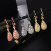 925 Sterling silver Elegant retro earrings for women 18K gold plated charms Holiday gifts hook beautifully jewelry