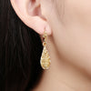 925 Sterling silver Elegant retro earrings for women 18K gold plated charms Holiday gifts hook beautifully jewelry