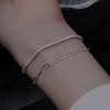925 Sterling silver beautiful double chain bracelets for women original party wedding engagement Jewelry holiday gift