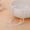 925 Sterling silver beautiful double chain bracelets for women original party wedding engagement Jewelry holiday gift