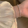 925 Sterling silver beautiful double chain bracelets for women original party wedding engagement Jewelry holiday gift