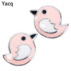 925 Sterling silver easter chicks stud earrings animal costume fashion jewelry gift women girls her daughters   YHE50