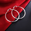 925 Sterling silver romantic 6cm round earrings for women charm brand jewelry party wedding engagement Christmas gifts