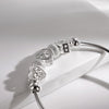 925 silver Cute for woman Heart Bangles bracelets wedding party wedding jewelry Holiday gifts designer charms