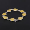 925 silver inlaid natural amber bracelet accessories for fashionable fashion balls
