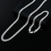 925 sterling Silver Charms man 6MM geometric chain bracelets neckalces for women Party wedding jewelry sets Holiday gift