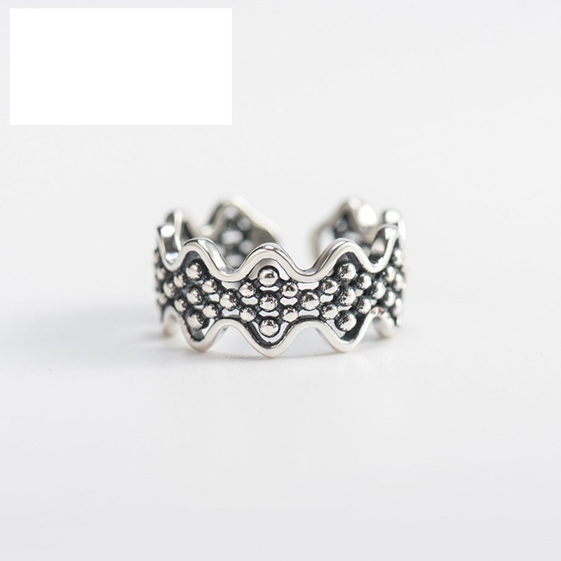 925 sterling Thai silver wave rings designer works image simple design wild fashion rings for women elegant charms jewelry gift