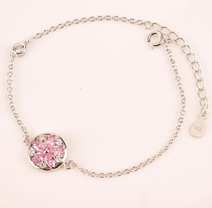 925 sterling silver New Fashion Crystal from Swarovski Bracelet Swan Shape Bradawl Luxury Bangles Women Romantic Christmas gift