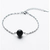 925 sterling silver black agate bracelet personality female fashion versatile bracelet FB010