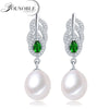 925 sterling silver bridal earrings women,beautiful return gift real natural pearl earrings