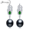 925 sterling silver bridal earrings women,beautiful return gift real natural pearl earrings
