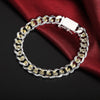 925 sterling silver classic 10MM chain Square buckle gold Bracelet for women man Wedding party gifts temperament Jewelry