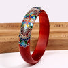 925 sterling silver cloisonne jade agate bangles red yellow round tail feather jade bangles for women wedding party jewelry gift