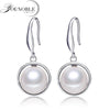 925 sterling silver earring with pearls for women high quality natural pearl earring