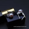 925 sterling silver earrings with pearl,real black natural earrings pearl women,clip on earrings