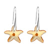 925 sterling silver element crystal star drop earrings pure fashion design charm earrings for women jewelry gift