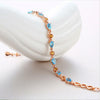 925 sterling silver jewelry natural garnet, topaz, peridot, citrine bracelet jewelry female J0198