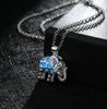 925 sterling silver ladies'necklace female short chain birthd Luminous series cute fashion elephant luminous wedding necklace