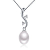 925 sterling silver pendant necklace with natural pearls pink purple white color optional for women 2020 new arrival promotion