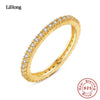 925 sterling silver ring 18K yellow gold ring AAA zircon ring engagement jewelry for woman jewelry