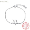 925 sterling silver star Bracelet for woman New Product Five-pointed Star link chain fine jewelry Wholesale