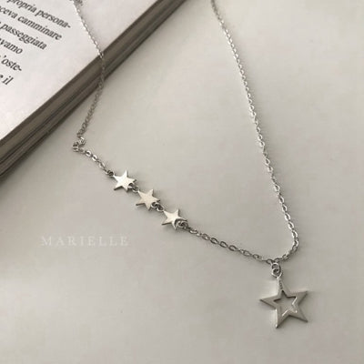 925 sterling silver star pendants necklace simple image design elegant wild necklace for women 2020 charms jewelry holid gift