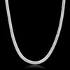 925 sterling silver trendy chain Necklace for women men Lady jewelry designer wedding engagement gifts 50cm 20inch