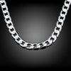 925Silver Colour 10MM Cuba 20/24 Inch Chain Silver Colour Nacklace For Women  Quality Jewelry 2022 Trend