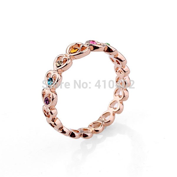 95178 -13,cheapest price in aliexpress, crystal rings gold, simple heart shaped rings gold