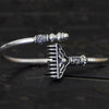 990 Sterling Silver Chinese Style Classic Movie Weapon Buddhist Bangle Handmade Unique Bracelet Men Women Ethnic Jewelry Gift