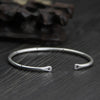 999 Fine Silver Bracelet Bangle Female Korean Retro Fashion Bracelet Adjustable Bracelet Wholesale Opening Bangle 2.90mm 12G